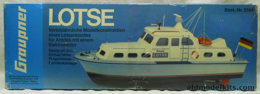 Graupner Lotse Yacht - 20 Inch Long RC Ship, 2164 plastic model kit